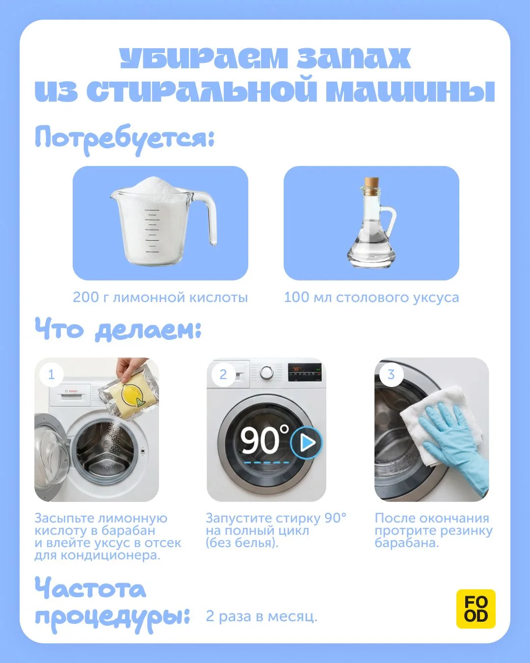 Когда в последний раз вы чистили стиральную машинку? Только честно😄