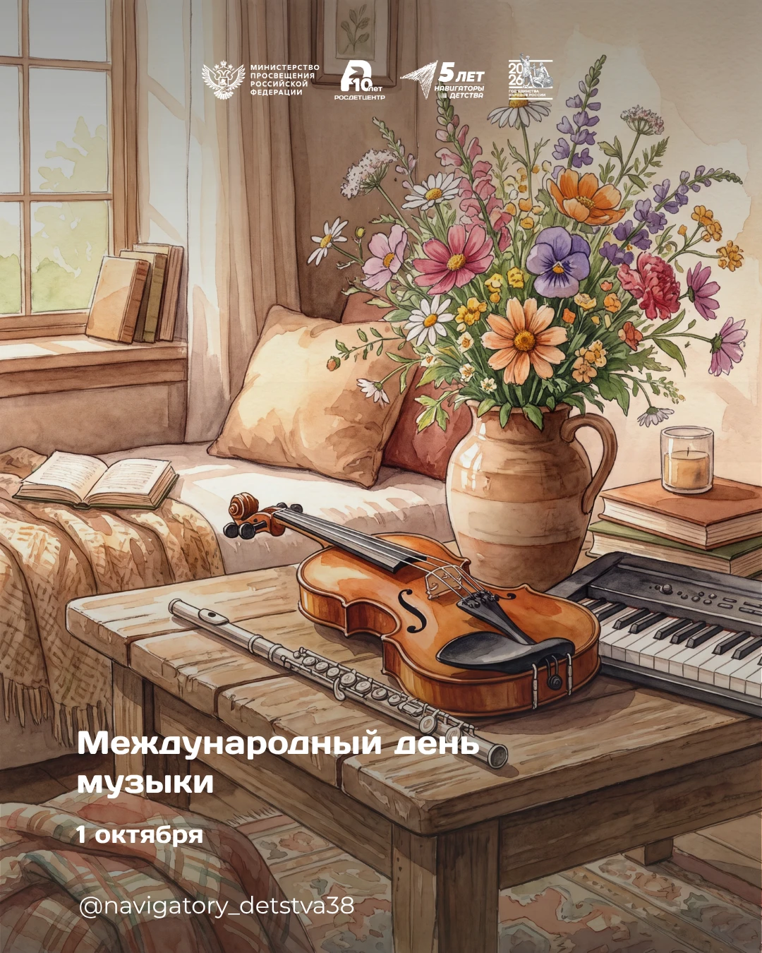 🎶1 октября — Международный день музыки