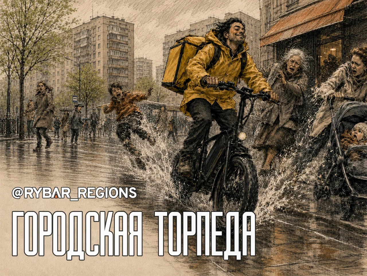 Гонки по тротуарам Как курьерские электровелосипеды оказались угрозой для пешеходов  С наступлением 
