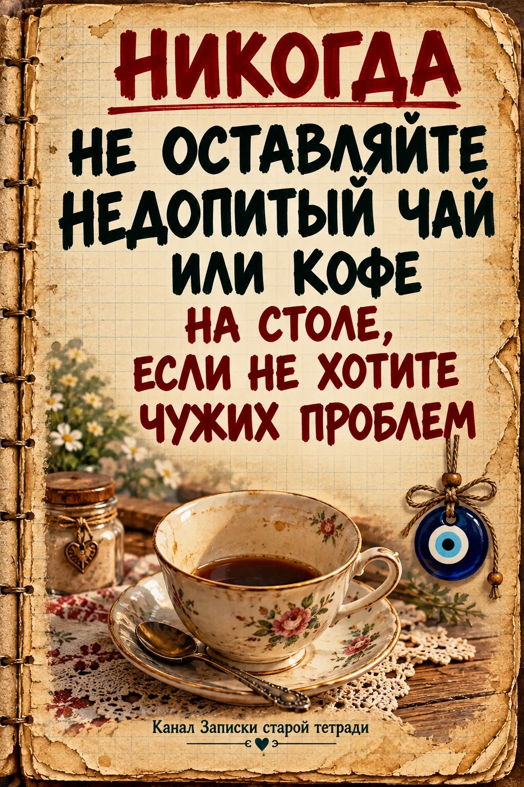 ☕️ НЕ ОСТАВЛЯЙТЕ НЕДОПИТЫЙ ЧАЙ ИЛИ КОФЕ