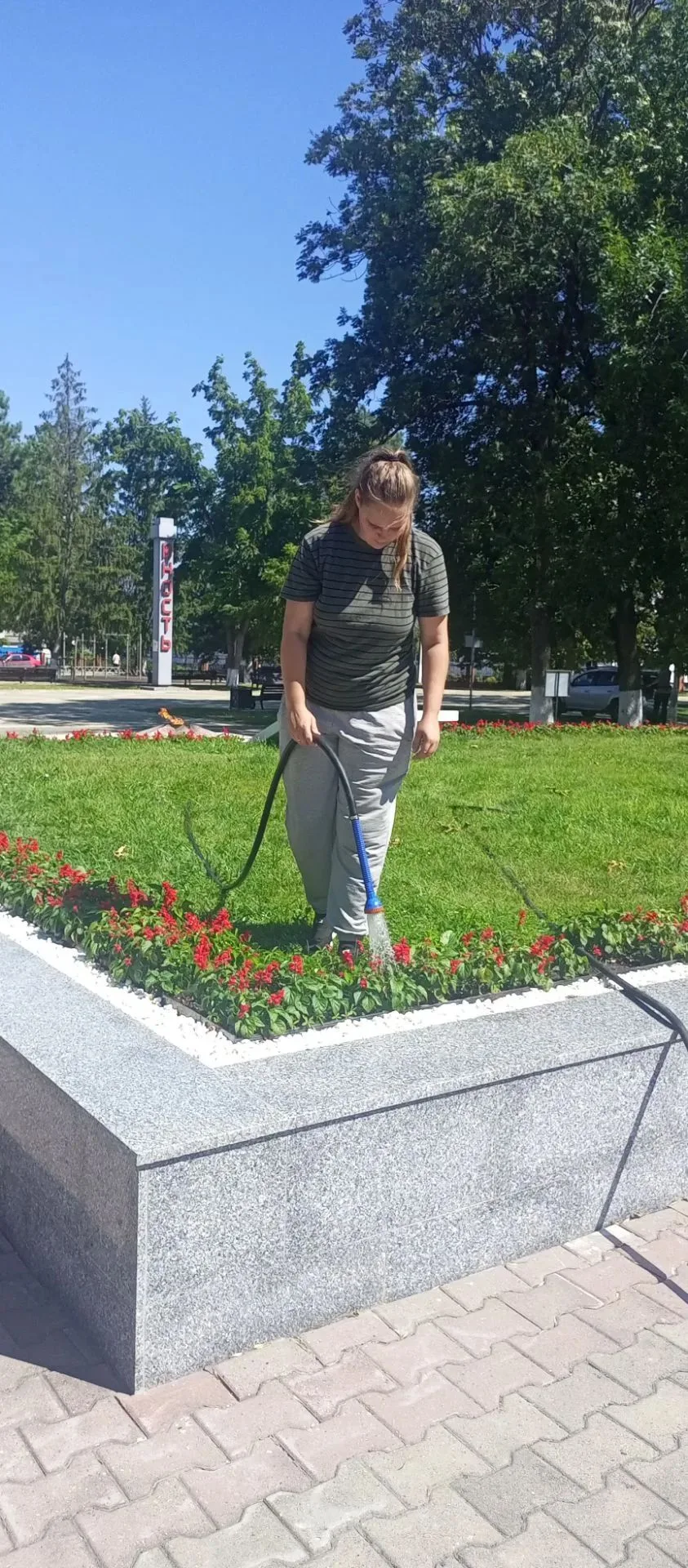 Работа в парке Победы пгт Мостовского