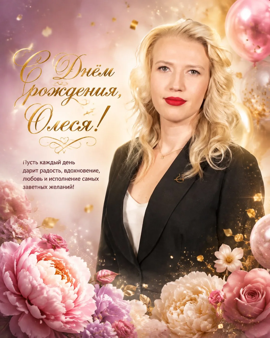 🎉 Сегодня замечательный день — День рождения близкого мне человека, Олеси Егоркиной! 🎂💐