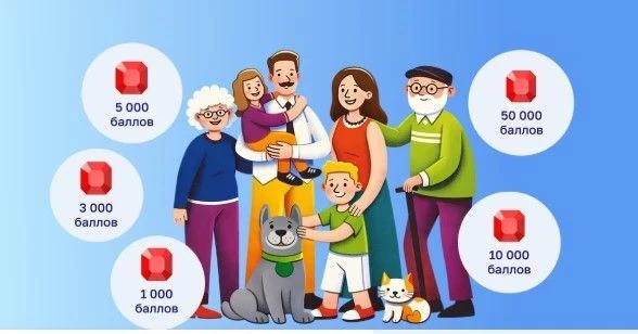 🔹Голосующие онлайн смогут выиграть до 50 000 баллов по программе «Миллион призов»!