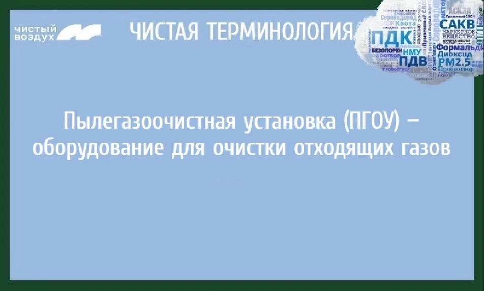 Продолжаем рубрику «Чистая терминология» в рамках федерального проекта «Чистый воздух»!