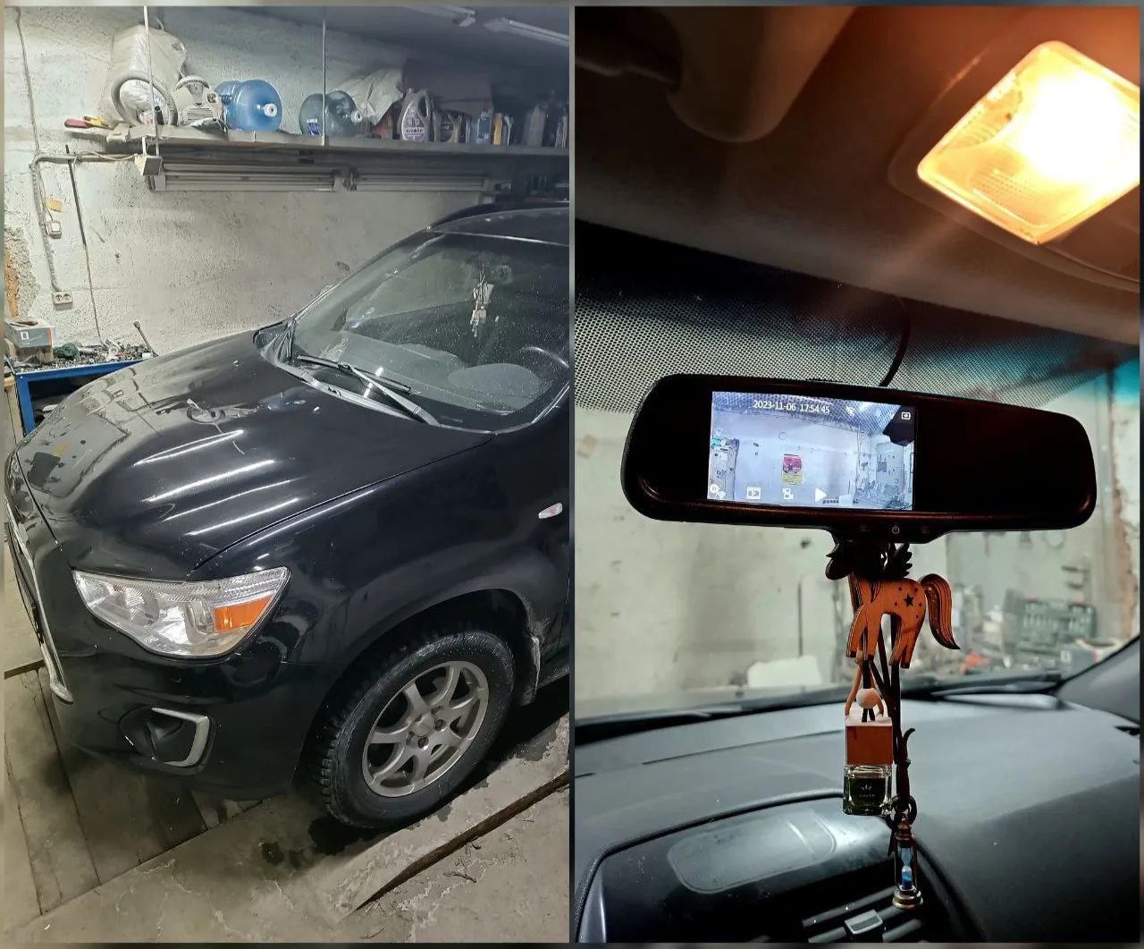 Установка видеорегистратора. Mitsubishi ASX. 1490₽