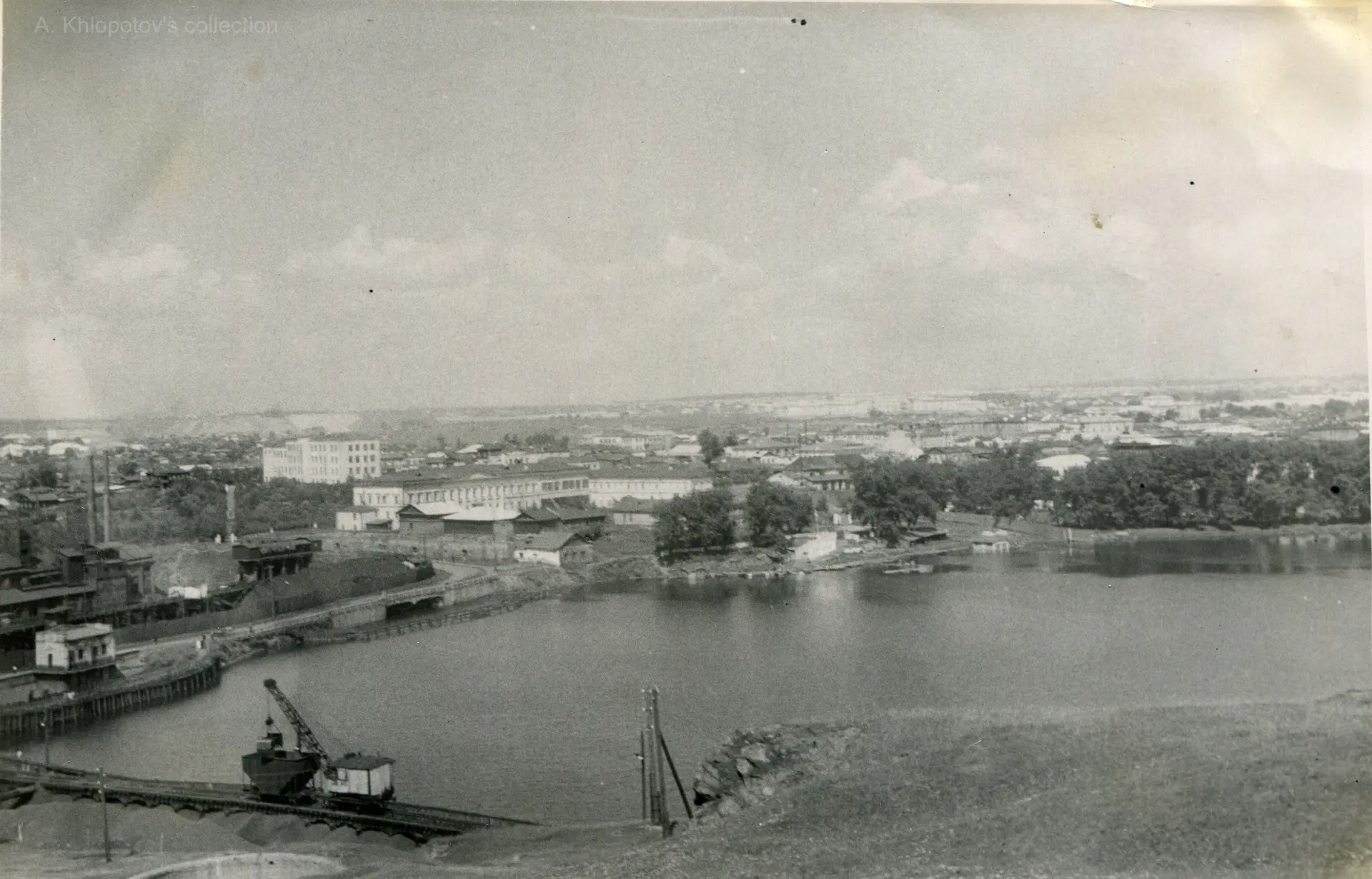 Вид на город с Лисьей горы, 1949 год