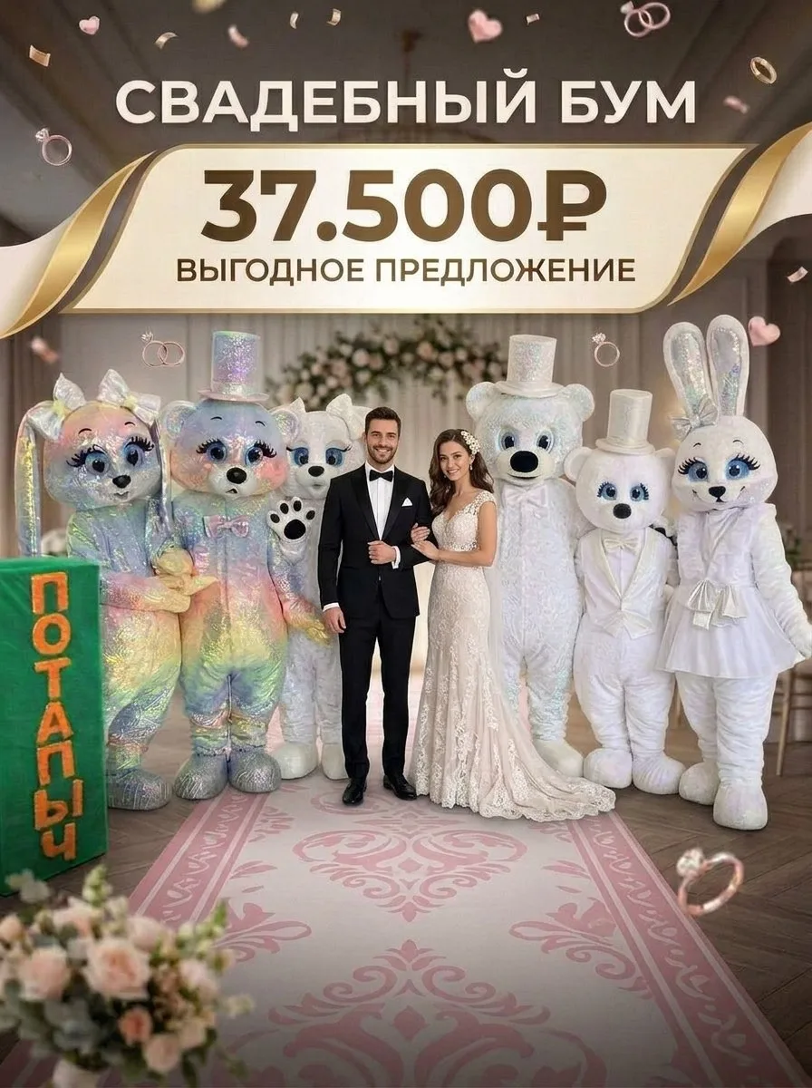 Все ростовые куклы свадебной тематики — 37.500 ₽