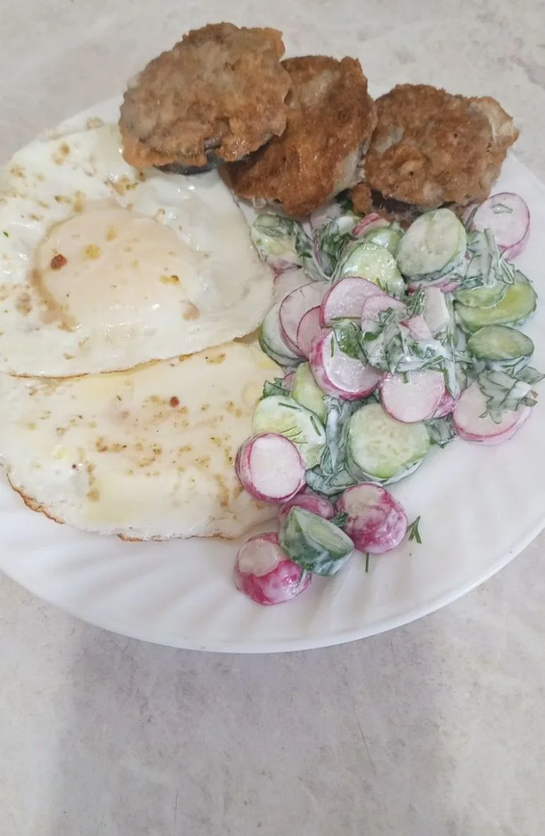 Мой обед☺️👌просто, вкусно и полезно. 😋