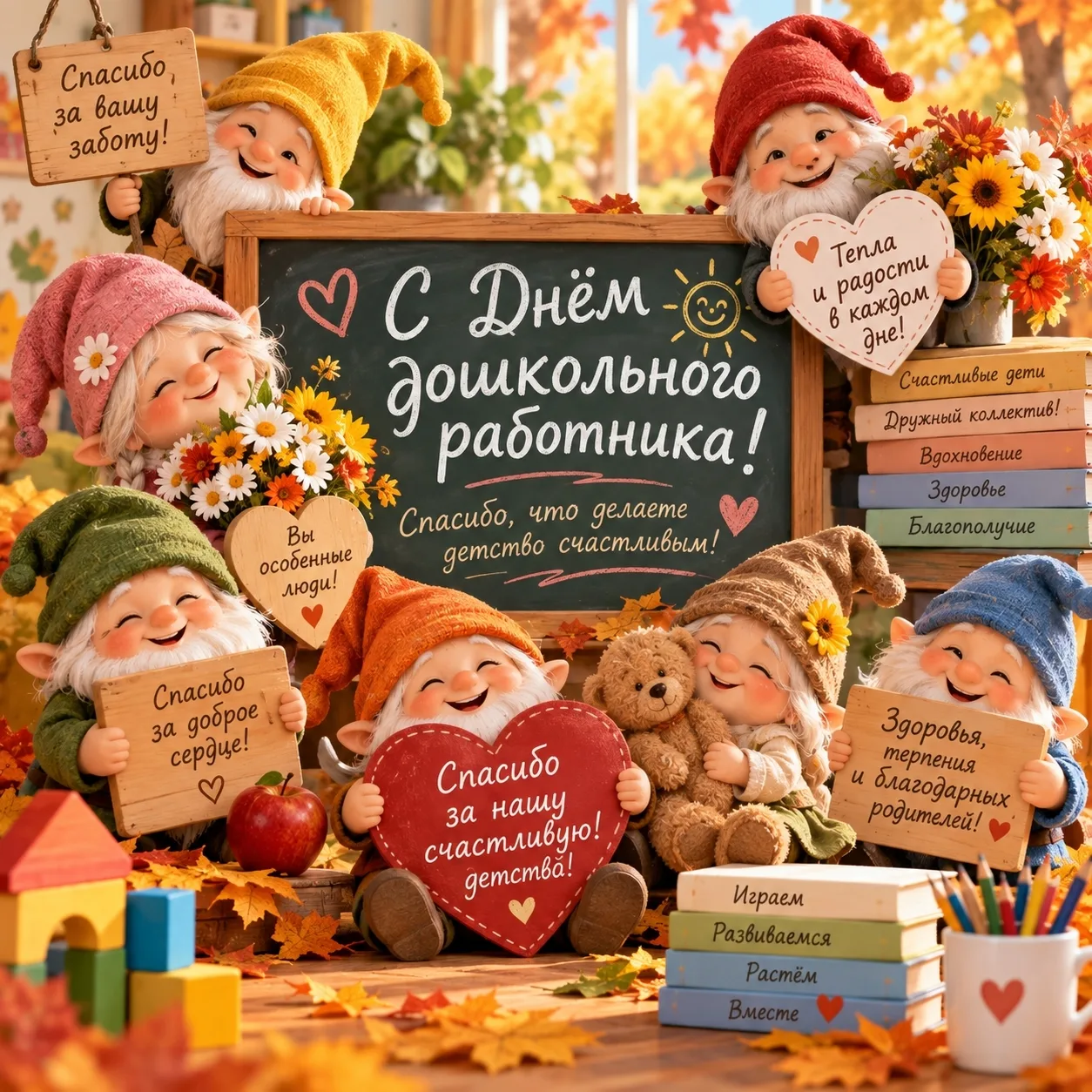 🍂 Дорогие сотрудники нашего детского сада!