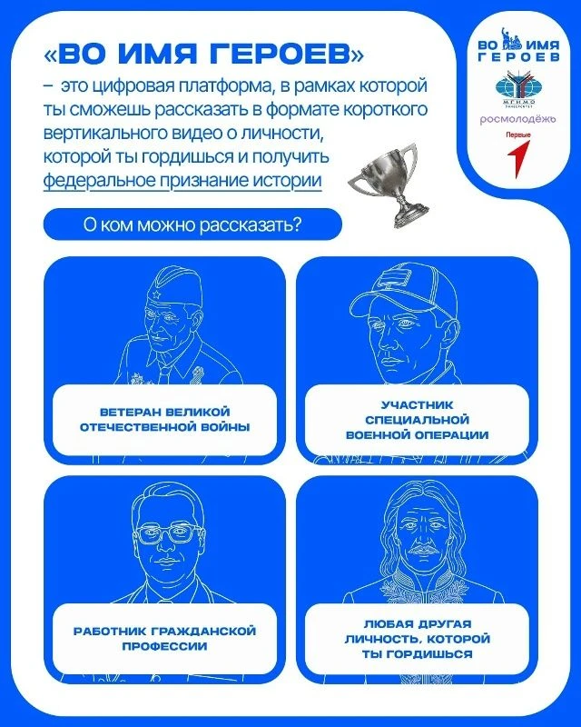 🔥 «Во имя героев»: расскажи о человеке, которым гордится Новомалыклинский район!
