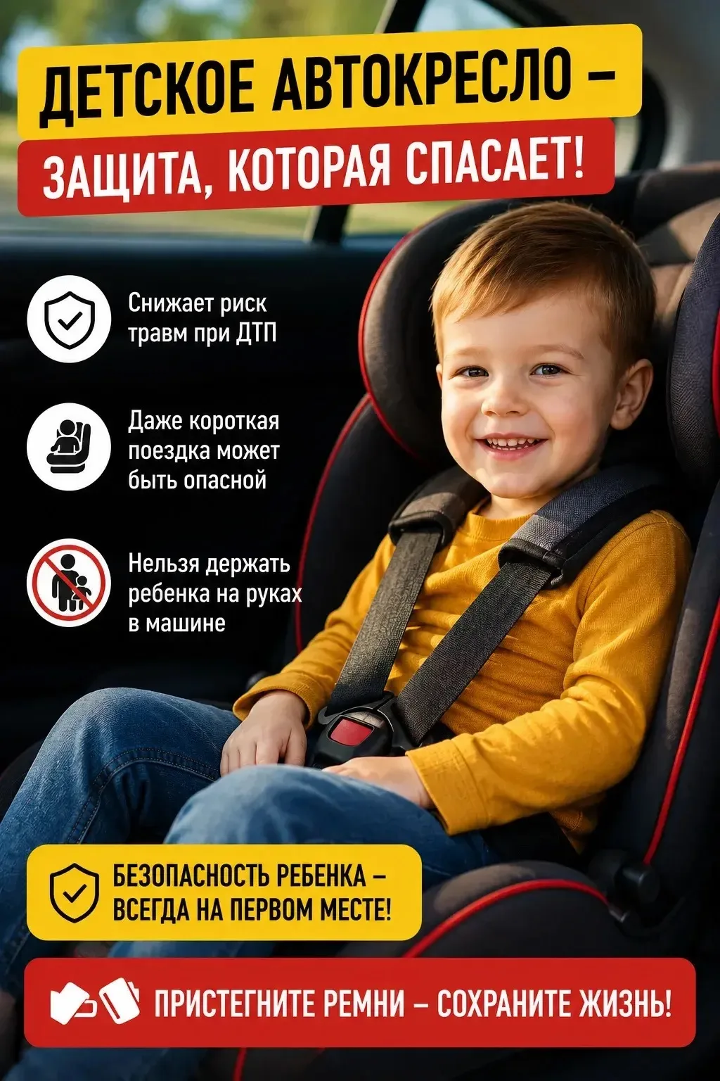 🚗👶 Детское автокресло — залог безопасности ребенка в дороге!

Каждый родитель стремится защитить с