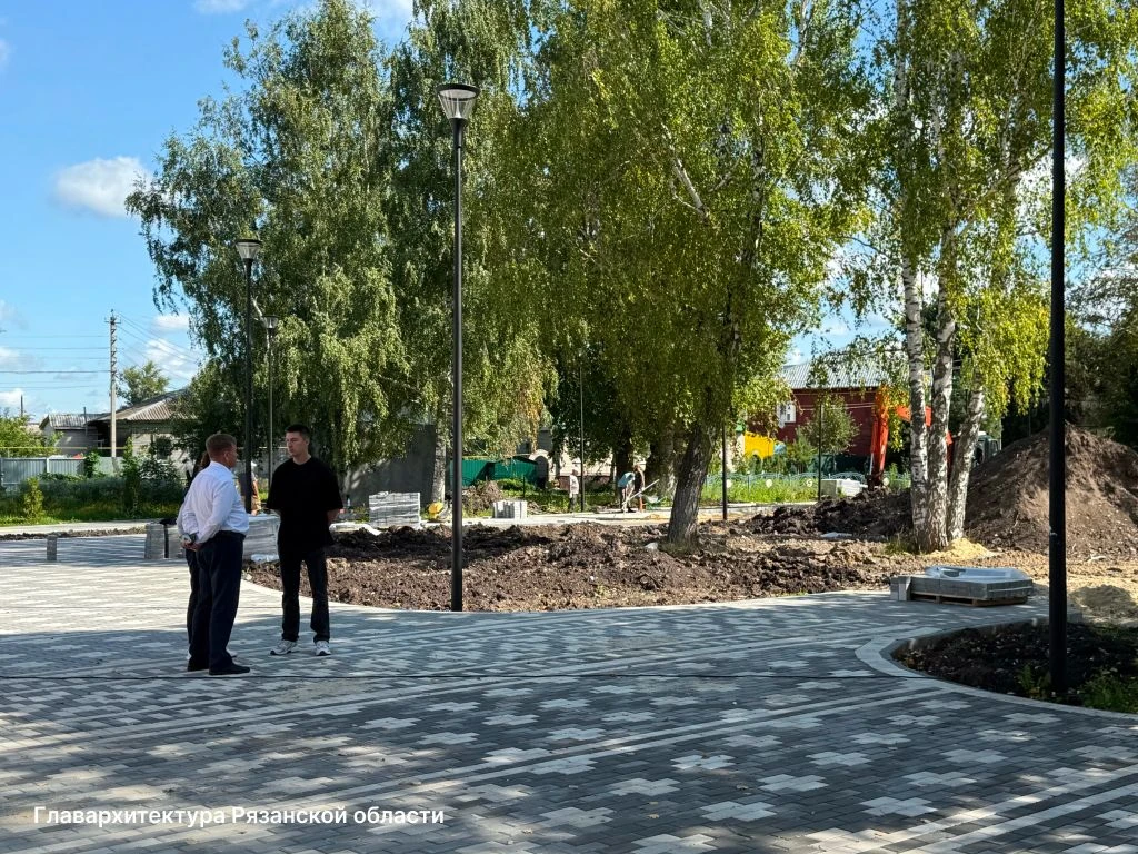 В Ряжске реализуется проект детского парка "Орлёнок", поддержанный губернатором Рязанск...