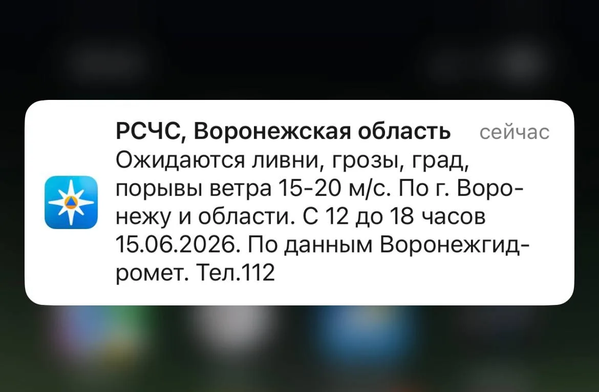 ⚡️ Сегодня в регионе с 12:00 до 18:00 ожидаются грозы, град, ливни и сильный ветер 

Воронежцы, будь