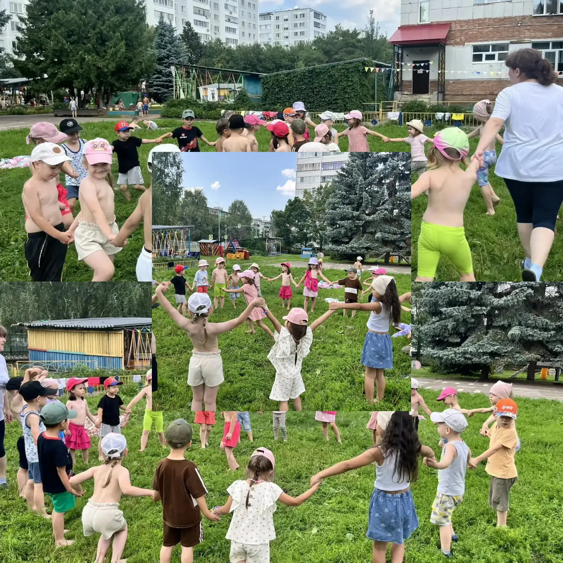 🔥 Жаркий летний день-максимум движения и веселья! 🔥

Дети средней группы сначала немного позагорал