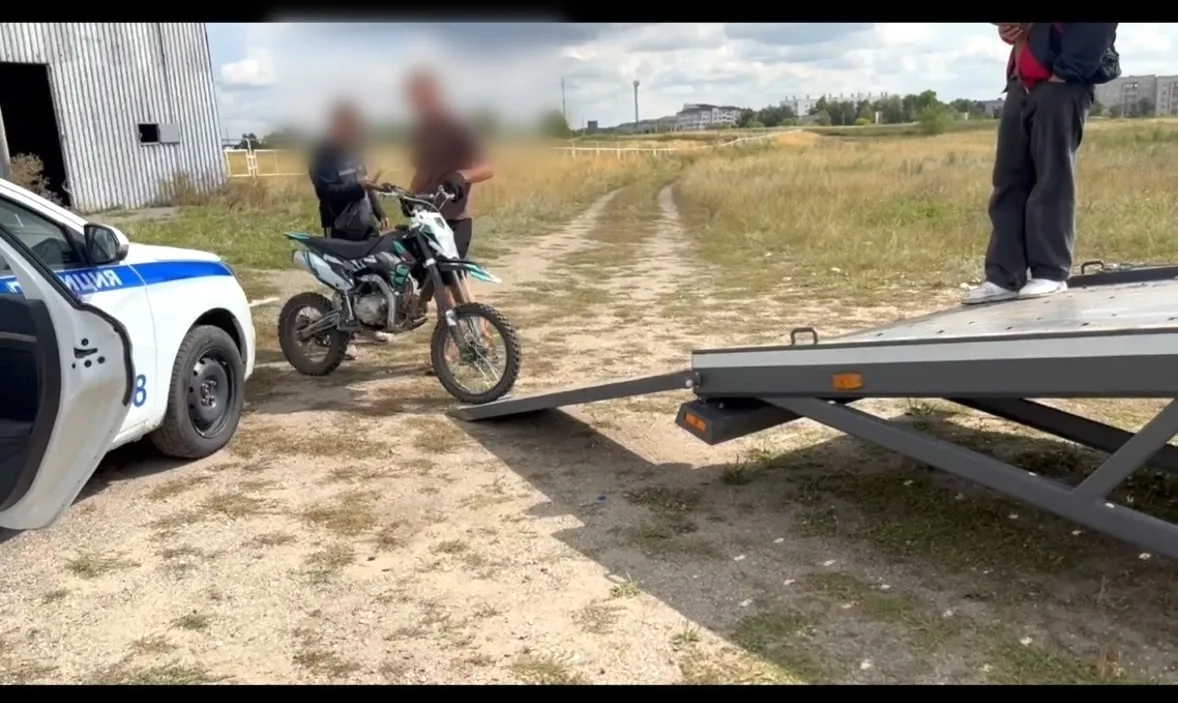 🚨🏍Полицейские Троицка продолжают выявлять юных нарушителей на мототехнике
