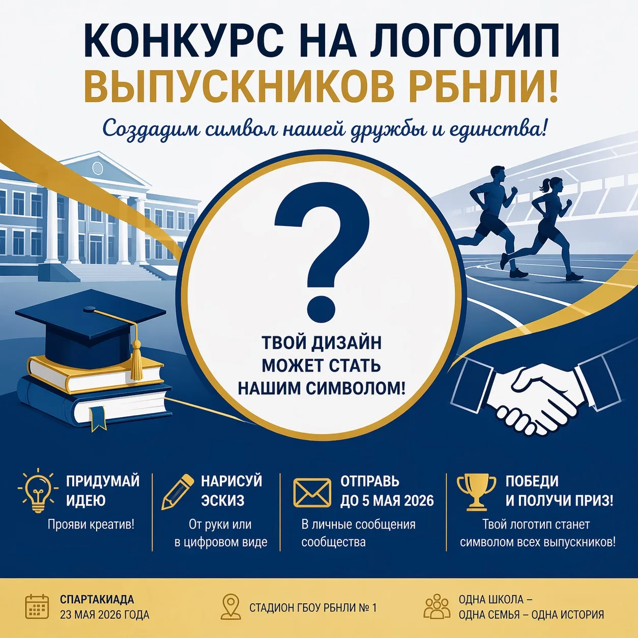 🏅 Логотип выпускников РБНЛИ: твой шанс создать символ нашей дружбы! 🏅