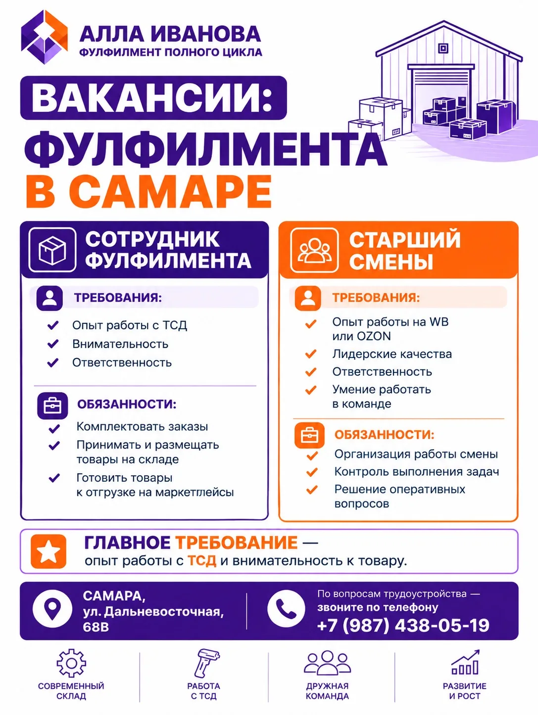 У нас новая вакансия🔥
