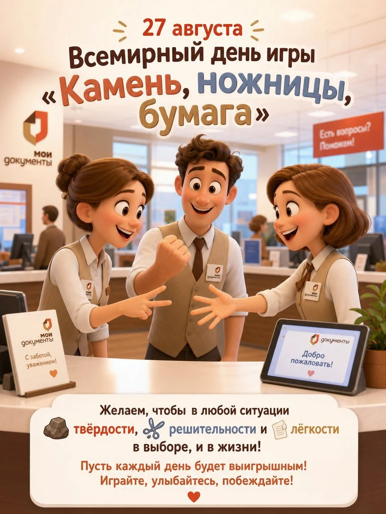 🗿✂️📄 Цу-е-фа! Сегодня Всемирный день игры «Камень, ножницы, бумага»!