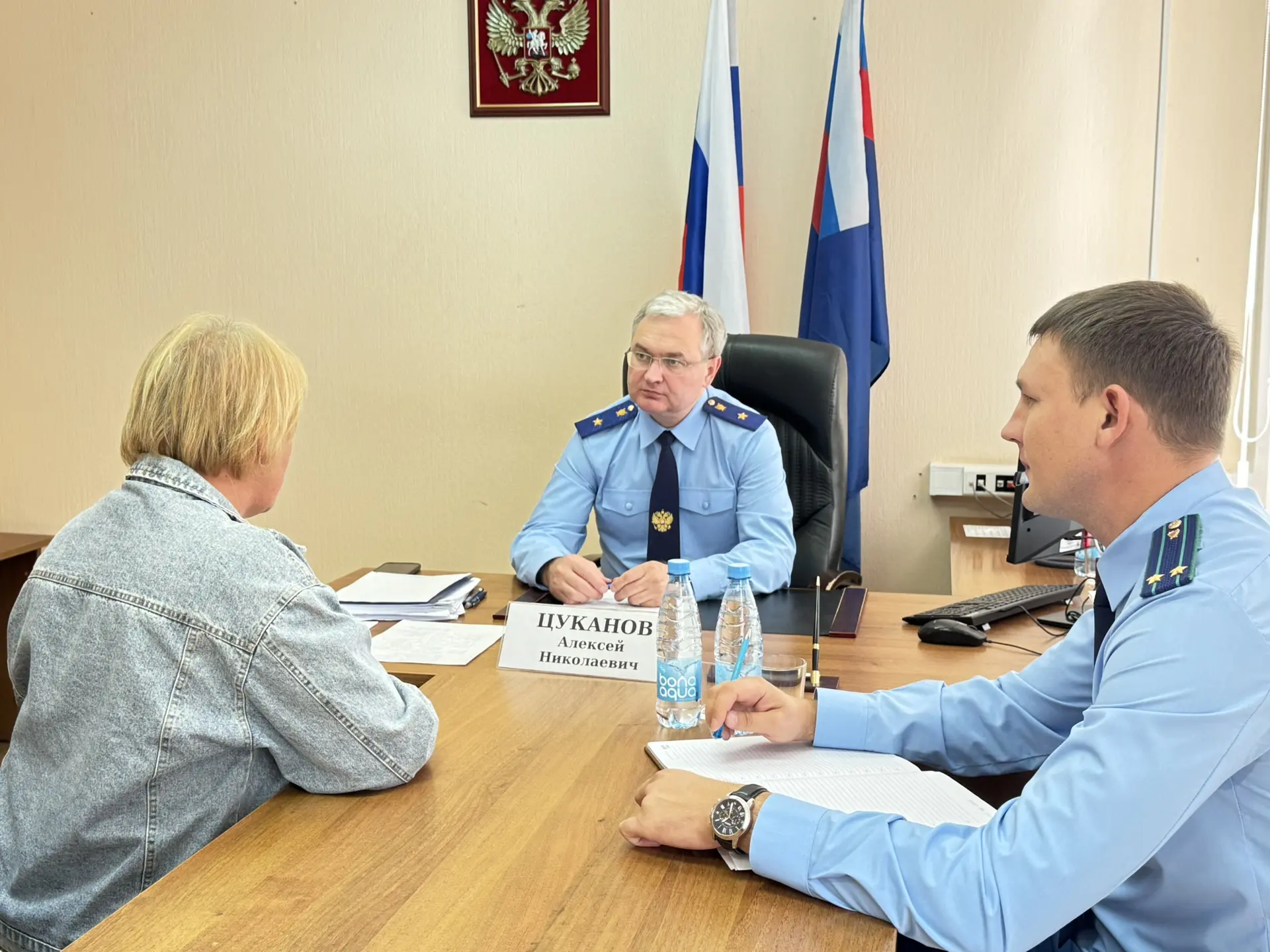 ✅Сегодня прокурор области Алексей Цуканов провел выездной прием населения Городецкого и...