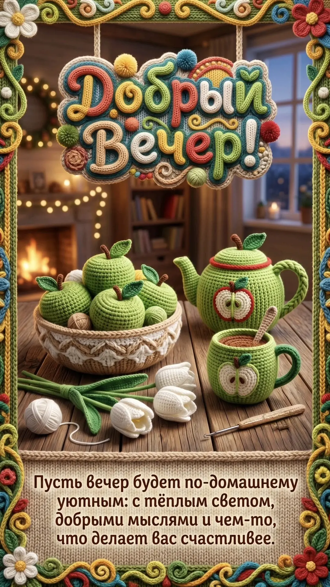 #ДобрыйВечер 💚

👉Открытки! Подписаться