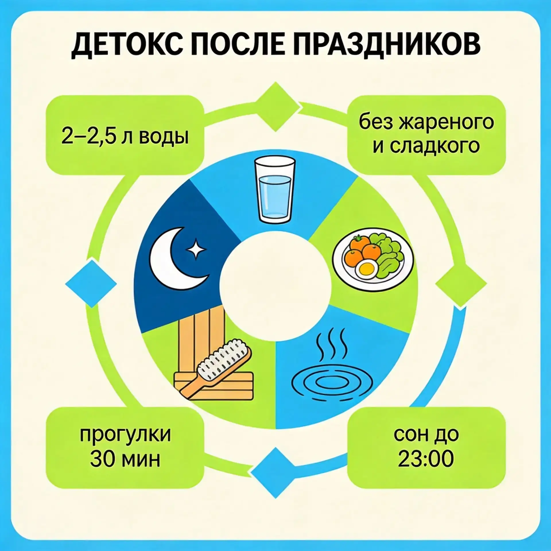ДЕТОКС ПОСЛЕ ПРАЗДНИКОВ И ОТПУСКА: как быстро вернуть лёгкость