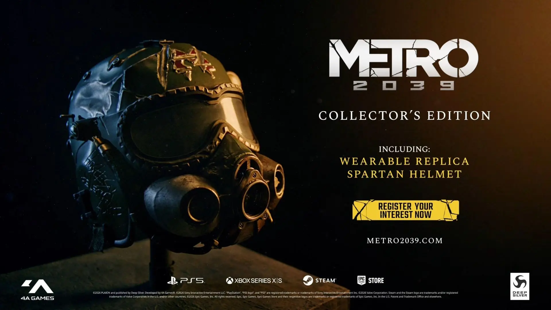 Metro 2039 получит коллекционное издание с копией шлема героя.