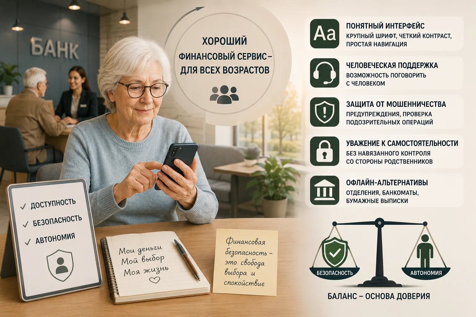 Почему финансовые сервисы должны учитывать потребности старших клиентов