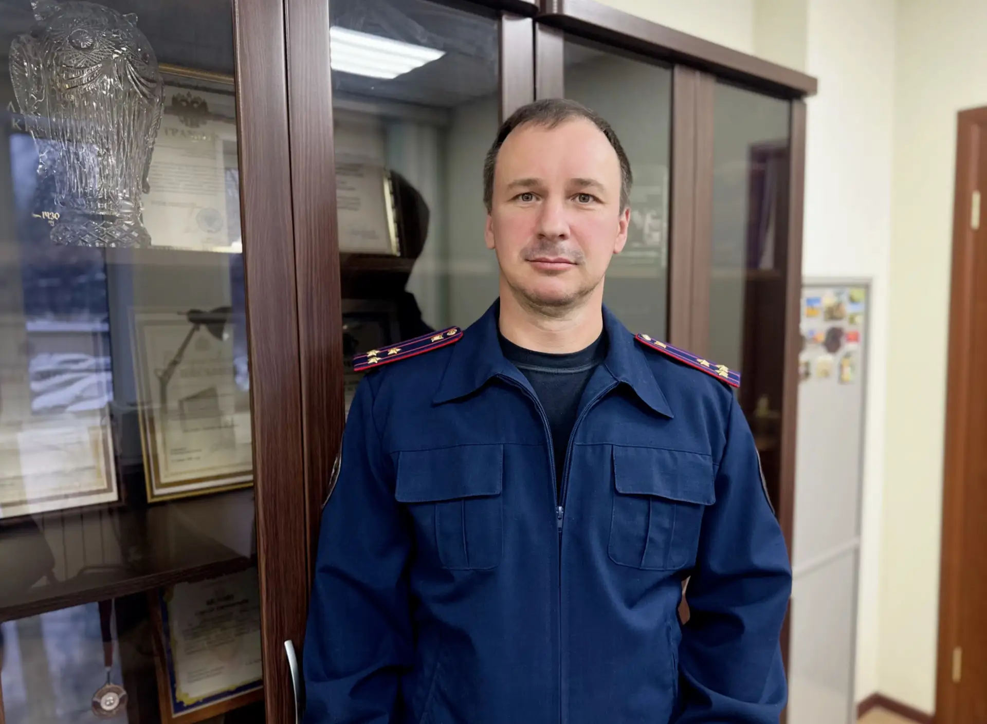Руководитель следственного отдела по г. Александров Сергей Евгеньевич Белов, один из самых опытных д