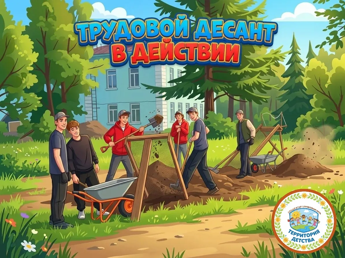 🎉Трудовые отряды "Полюс"  нашего лагеря — настоящие супергерои нашего посёлка! 

Ребята трудятся не