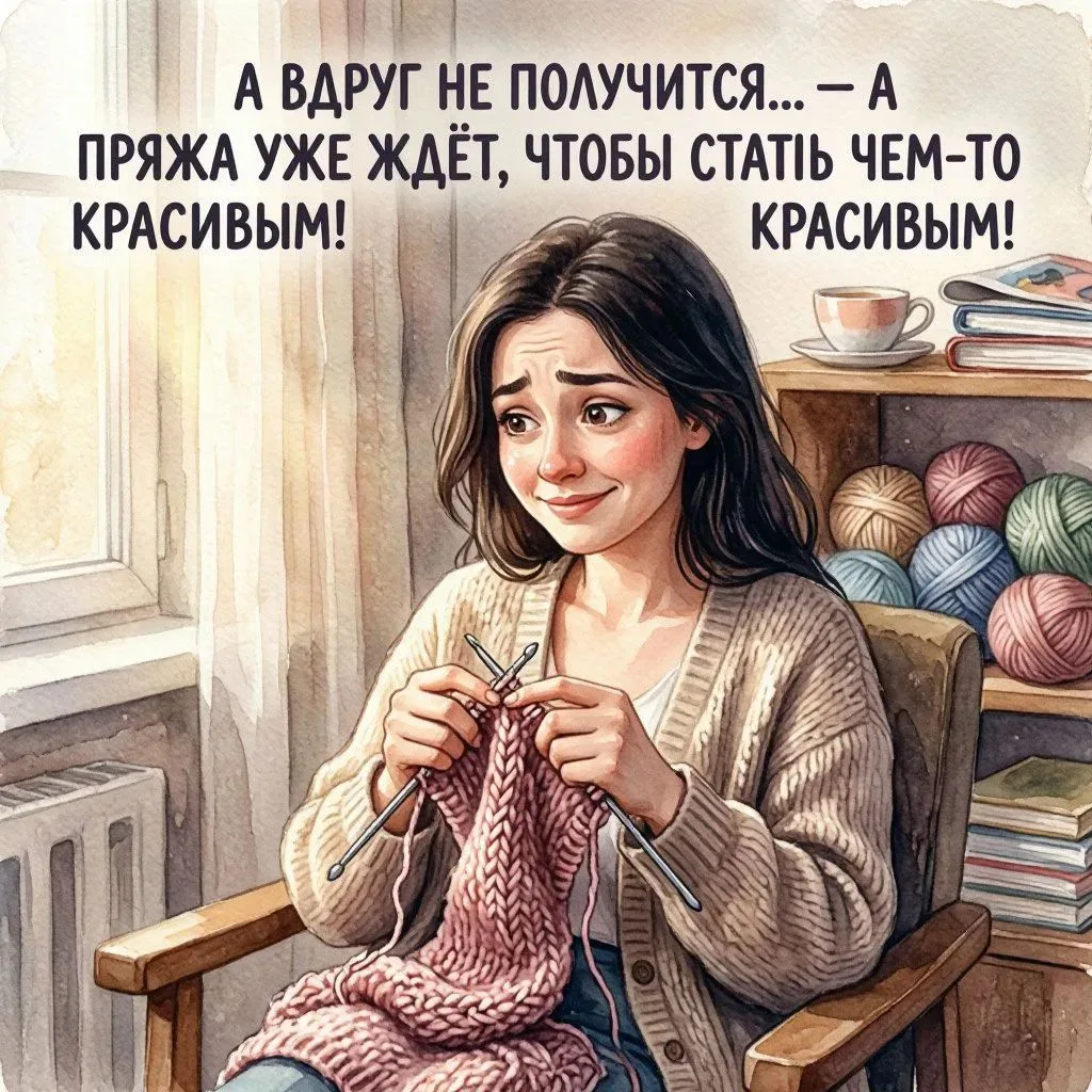 🧶 «“А вдруг не получится…” — а пряжа уже ждёт, чтобы стать чем-то красивым!» 😍