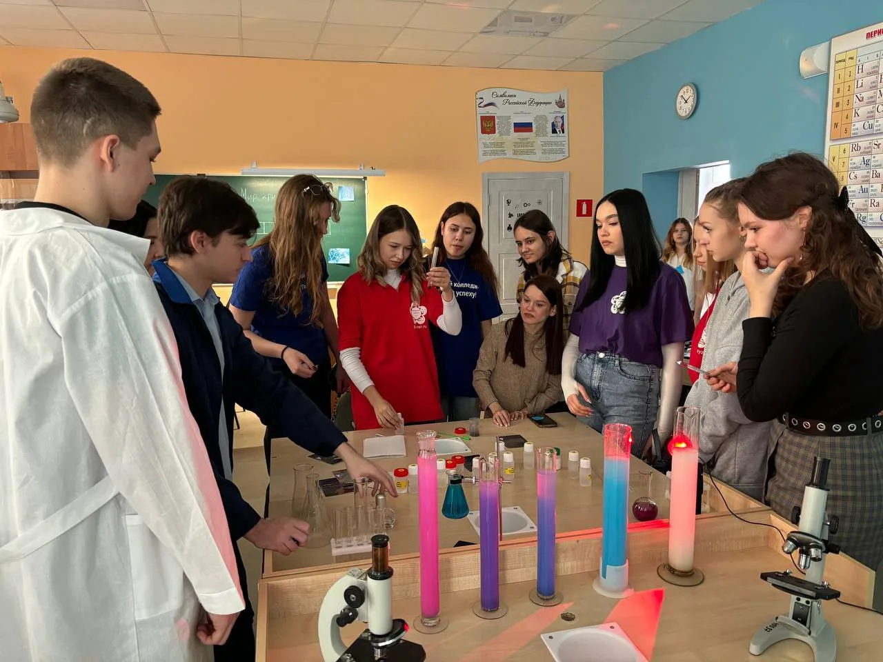 Окружной марафон «Единство в науке: от Земли до космоса».🪐  📌Студенты средних профессиональных учреж