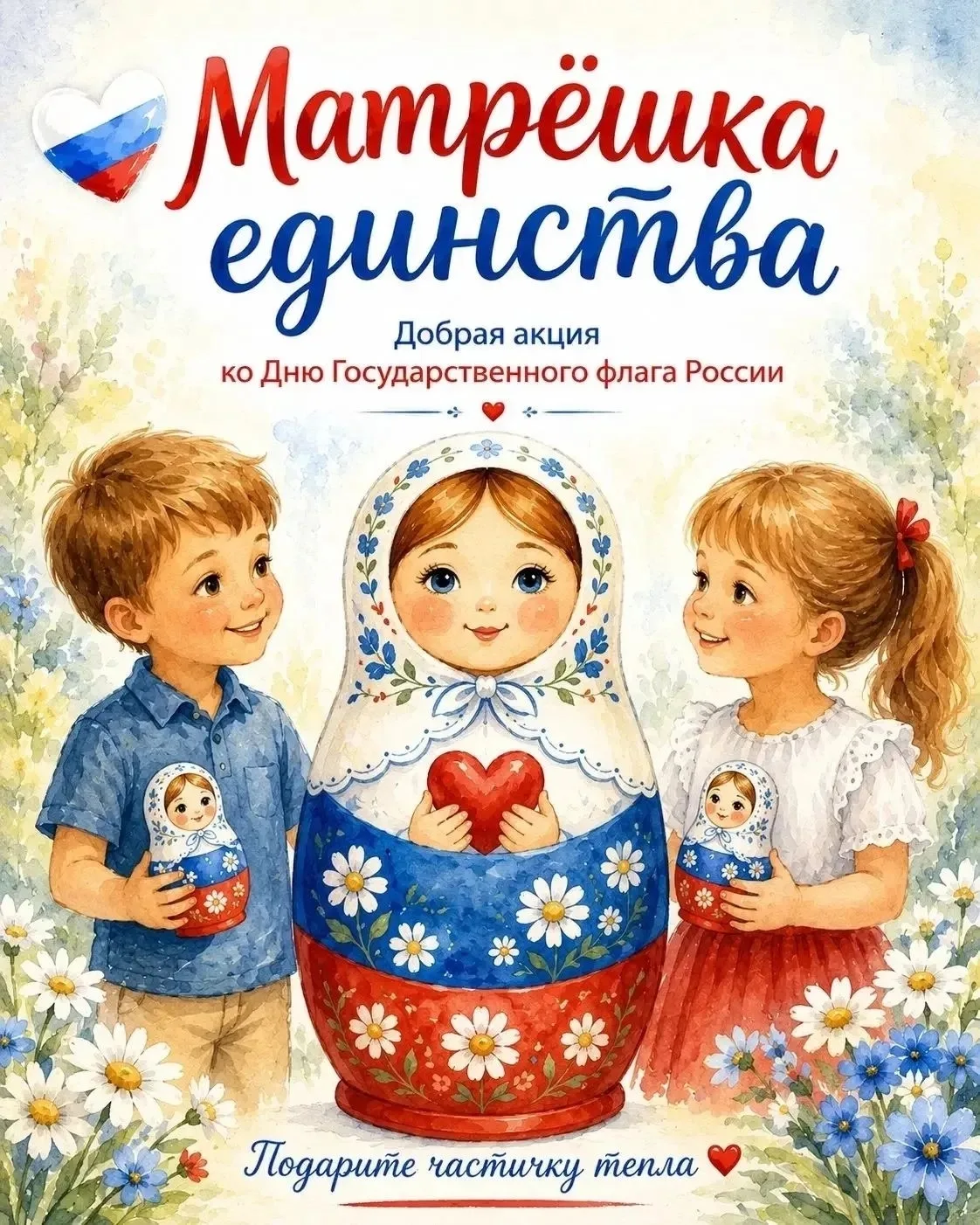 «Матрёшка единства»: главный символ России в руках детей!