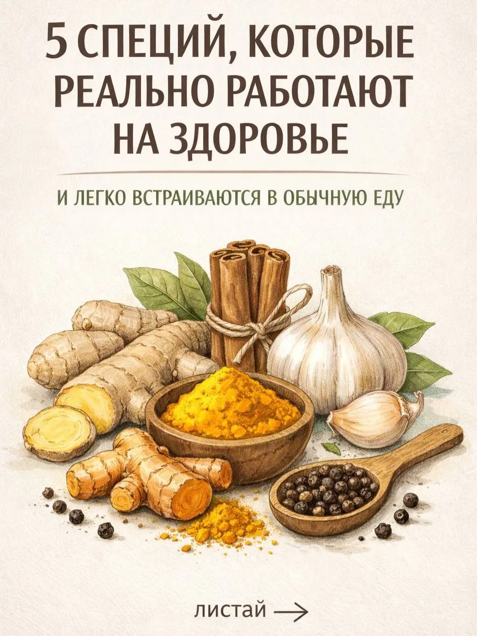 5 натуральных помощников для всего организма!

— Укрепляют иммунитет
— Улучшают пищеварение
— Поддер