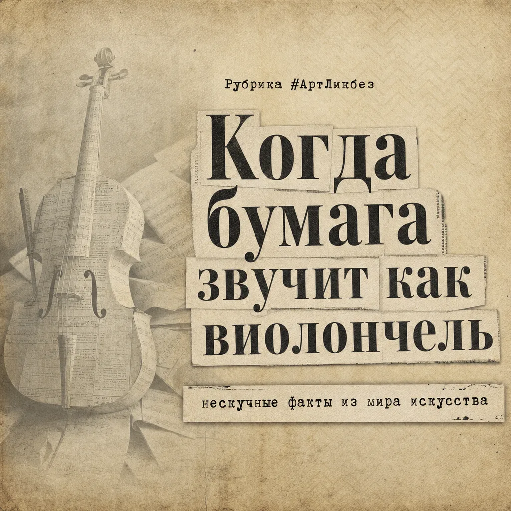 🎧Когда бумага звучит как виолончель