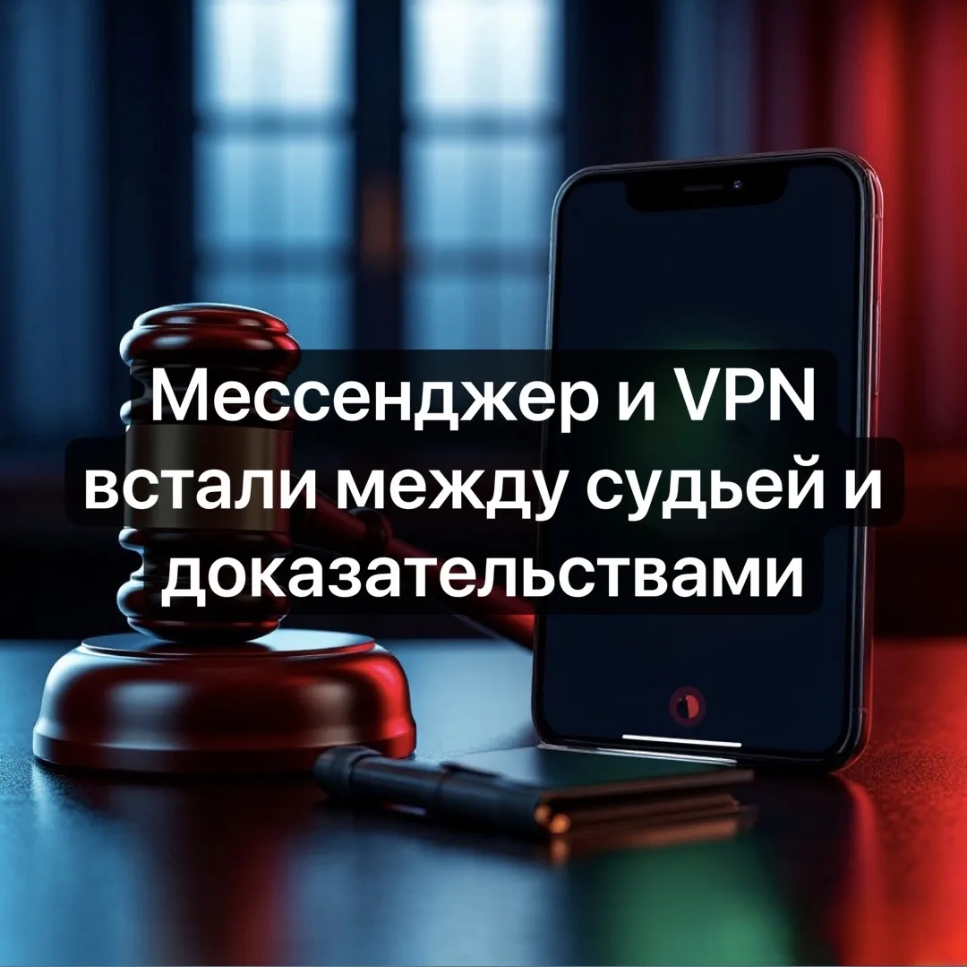 ⚖️ Парадоксы правосудия: мессенджер и VPN встали между судьей и доказательствами