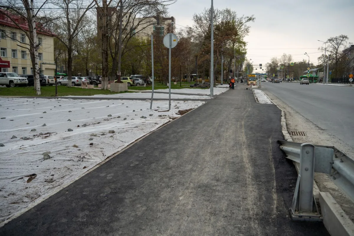 🔧📍Завершаются работы по капитальному ремонту первого участка проспекта Мира  На участке от улицы Сах