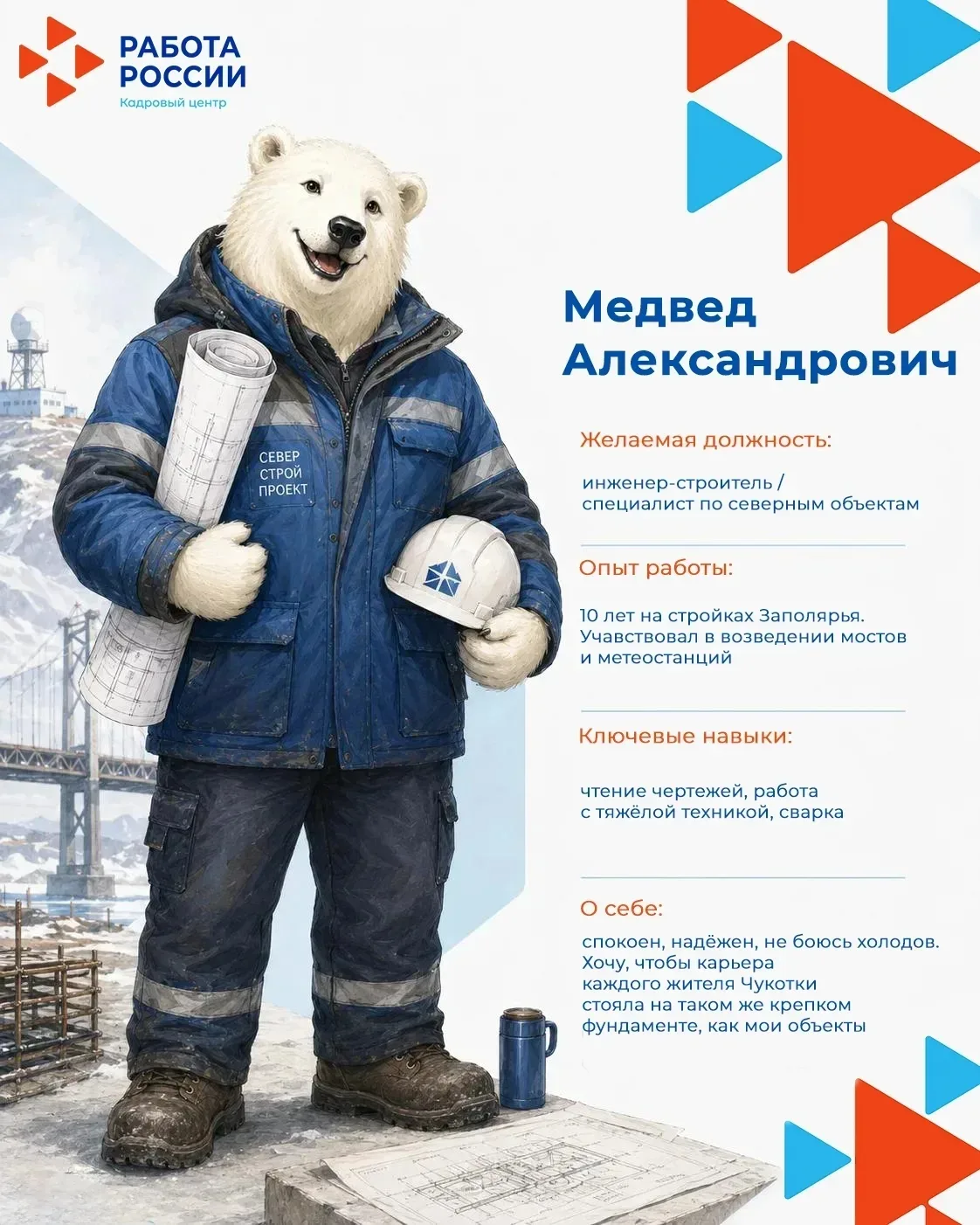 ⚡ ВЫБИРАЕМ МАСКОТА КАДРОВОГО ЦЕНТРА ЧУКОТКИ!

Друзья, у нас важное дело! Четыре невероятных кандидат
