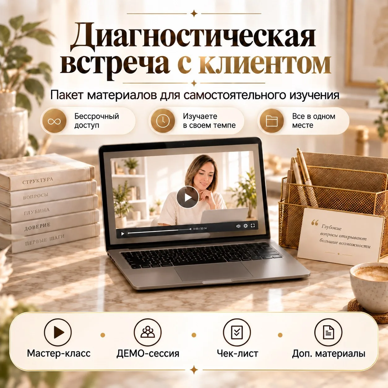 На диагностической встрече соединяются две профессиональные задачи: исследовать ситуаци...