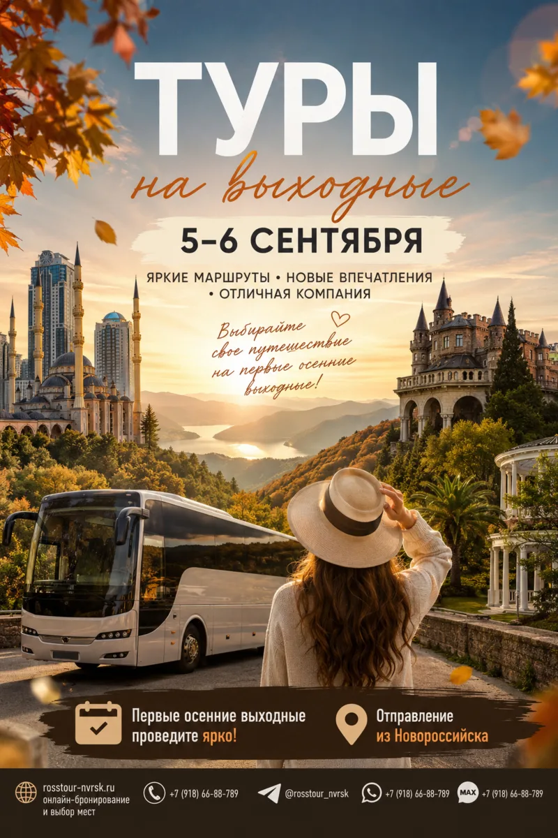 🍂 ТУРЫ НА ВЫХОДНЫЕ • 5–6 СЕНТЯБРЯ