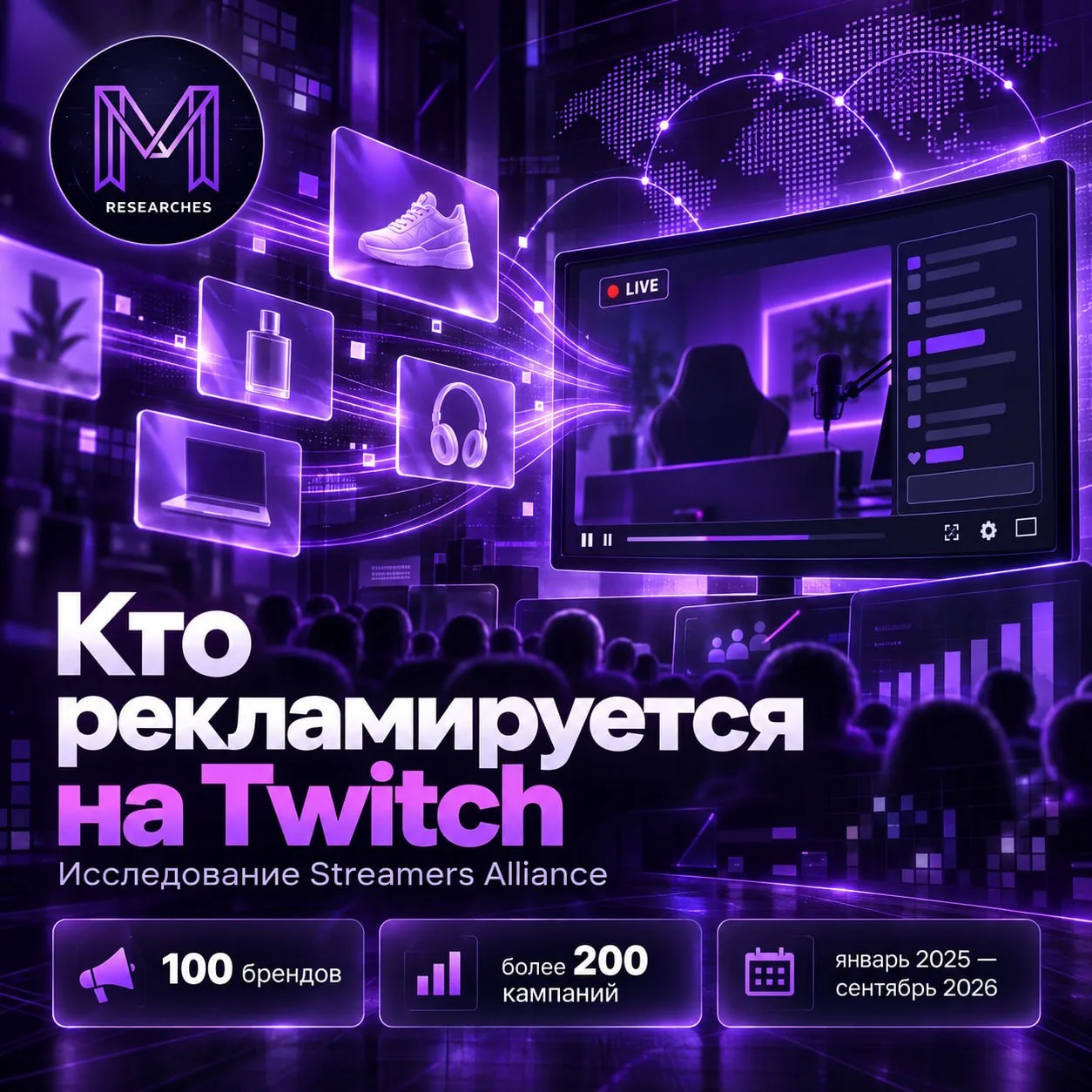 ⚡️ Кто рекламируется на Twitch: исследование Streamers Alliance
