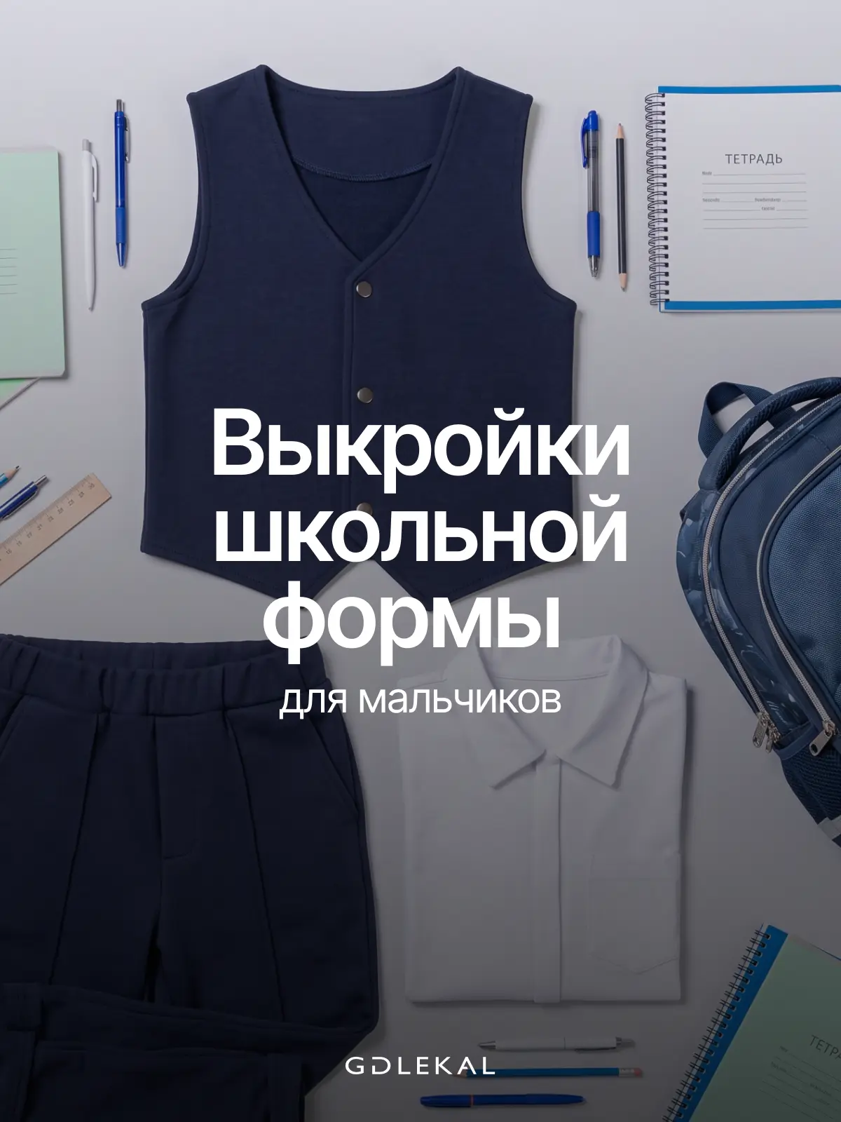 Выкройки школьной формы для мальчиков 1–4 класса. 💼
