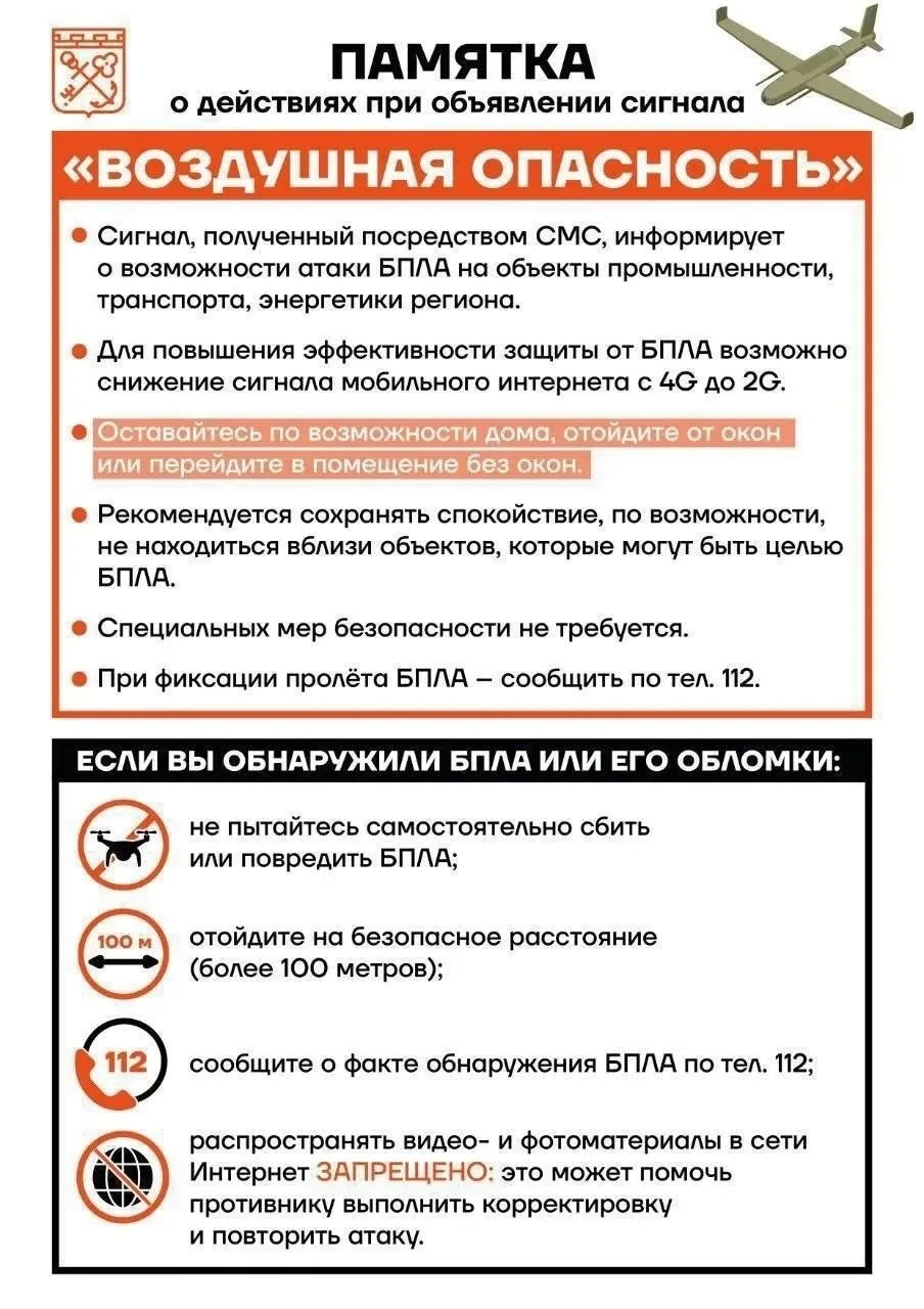 🚨 Что делать при угрозе БПЛА.