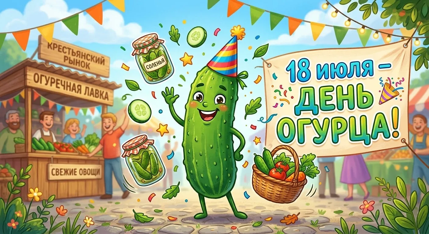 🎉 18 июля — День огурца! 🎉

Огурец — настоящий летний супергерой: лёгкий, хрустящий и такой универ