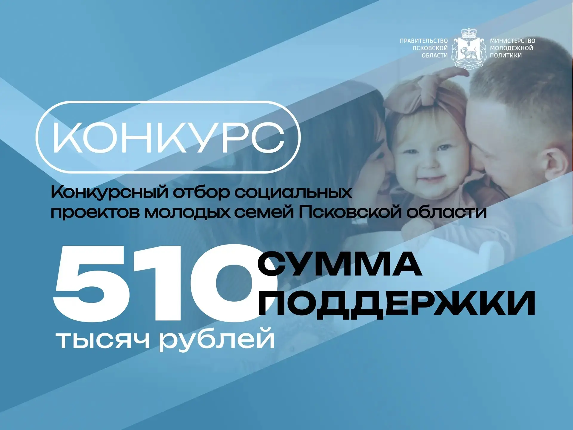 ⚡️ В Псковской области стартовал конкурсный отбор социальных проектов молодых семей Пск...