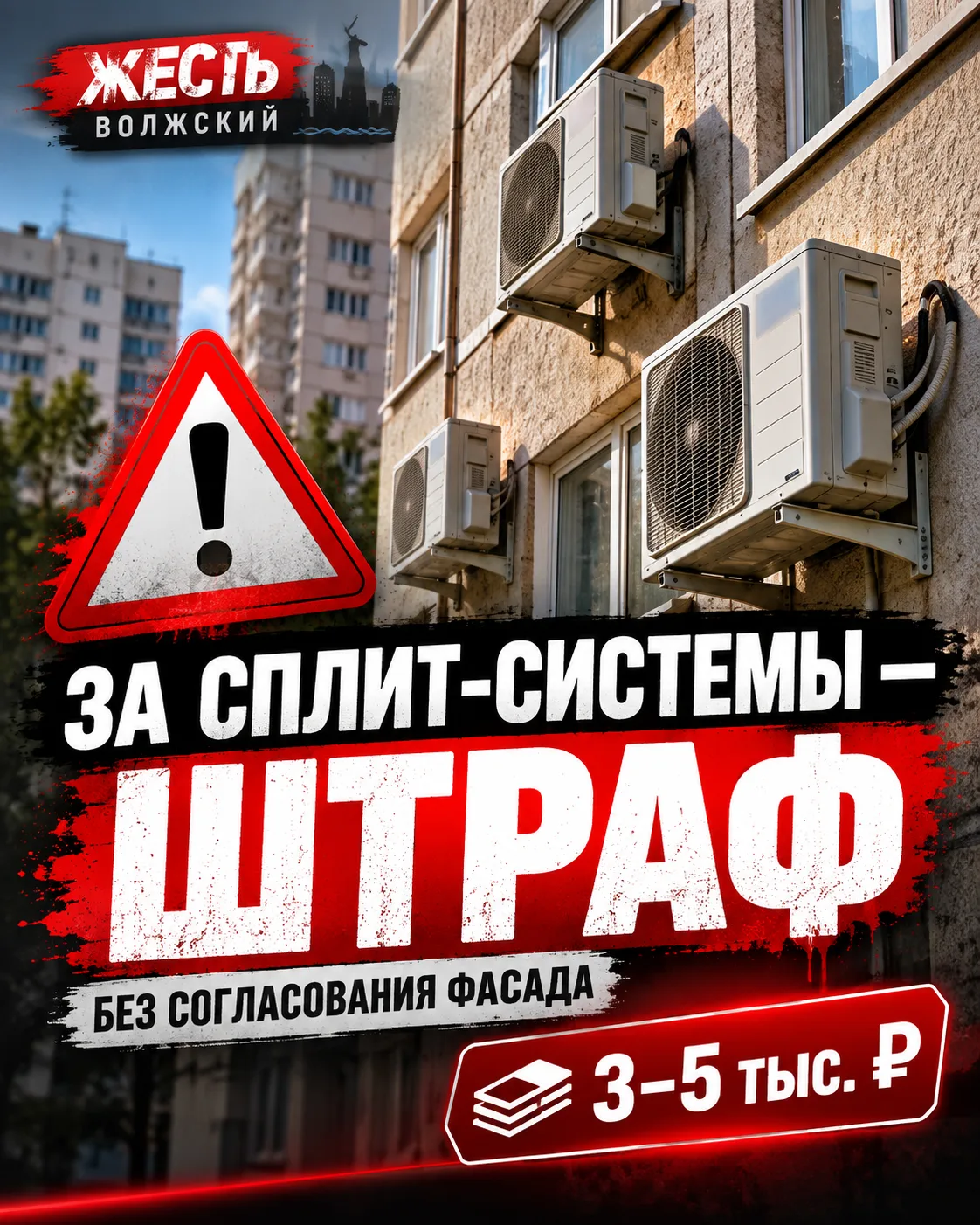 🏢 Кондиционер на фасаде может обернуться штрафом