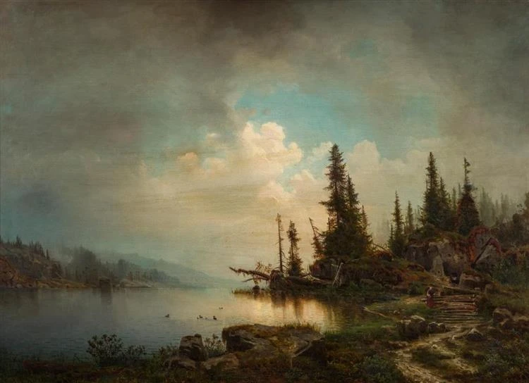 Мортен Мюллер
"Лесной пейзаж с идущей женщиной"
1892

Искусство и саморазвитие • Подпишись