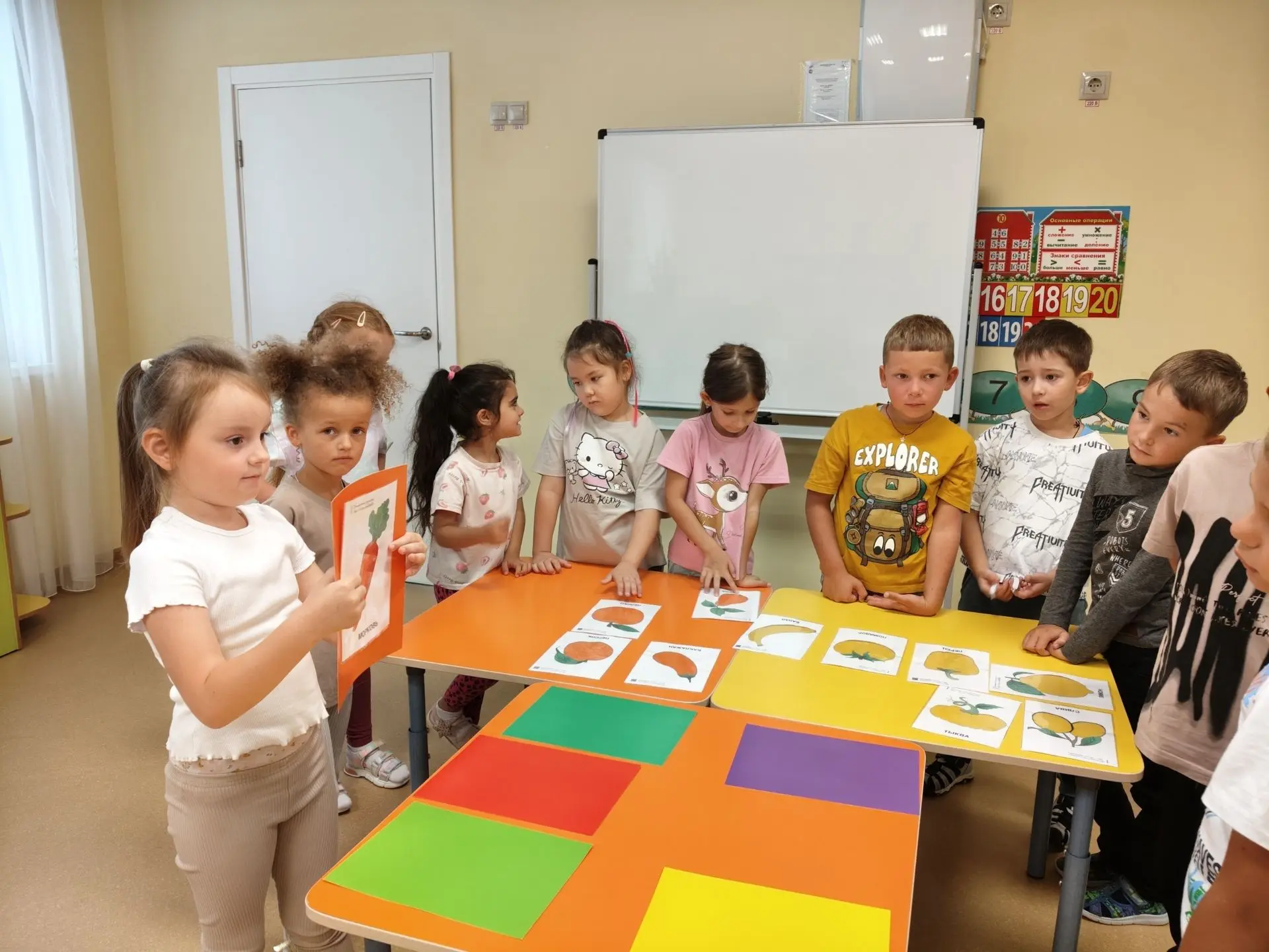🥒 Понедельник посвятили овощам — и было очень интересно! Ребята вовсю тренировали вним...