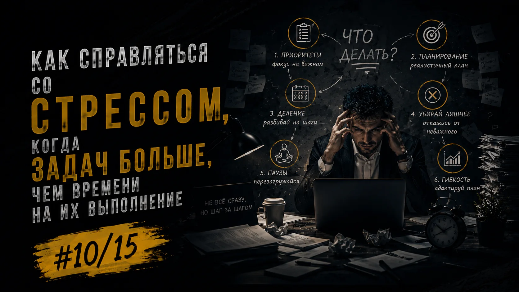 ⏰📋 Как справляться со стрессом, когда задач больше, чем времени на их выполнение