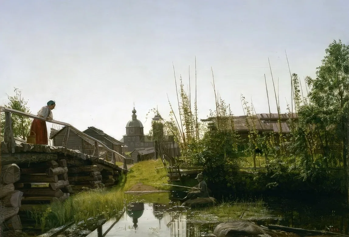 "Утро в деревне", 1861