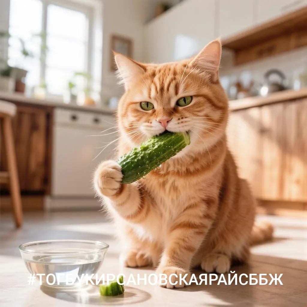 Кошки могут есть свежие огурцы по нескольким причинам, и это поведение не является необычным. Вот ос